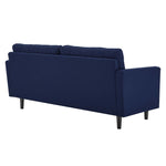 Exalt Tufted Fabric Sofa in Royal Blue