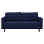 Exalt Tufted Fabric Sofa in Royal Blue