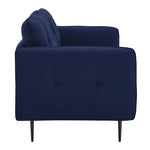 Cameron Tufted Fabric Sofa in Royal Blue