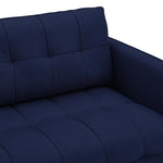 Cameron Tufted Fabric Sofa in Royal Blue