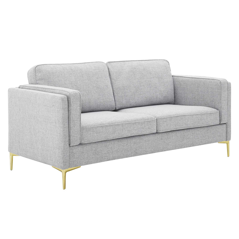 Kaiya Fabric Sofa in Light Gray