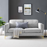 Kaiya Fabric Sofa in Light Gray