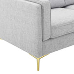 Kaiya Fabric Sofa in Light Gray