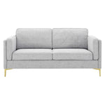 Kaiya Fabric Sofa in Light Gray