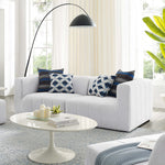 Bartlett 2-Piece Upholstered Fabric Loveseat in Ivory