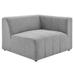 Bartlett 2-Piece Upholstered Fabric Loveseat in Light Gray