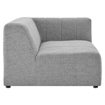 Bartlett 2-Piece Upholstered Fabric Loveseat in Light Gray