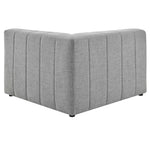Bartlett 2-Piece Upholstered Fabric Loveseat in Light Gray