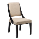 Cambridge Upholstered Fabric Dining Chairs Set of 2 in Beige