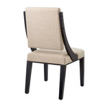 Cambridge Upholstered Fabric Dining Chairs Set of 2 in Beige