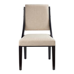 Cambridge Upholstered Fabric Dining Chairs Set of 2 in Beige