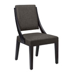 Cambridge Upholstered Fabric Dining Chairs Set of 2 in Gray