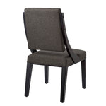 Cambridge Upholstered Fabric Dining Chairs Set of 2 in Gray