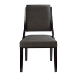 Cambridge Upholstered Fabric Dining Chairs Set of 2 in Gray
