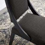 Cambridge Upholstered Fabric Dining Chairs Set of 2 in Gray