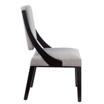Cambridge Upholstered Fabric Dining Chairs Set of 2 in Light Gray