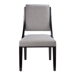 Cambridge Upholstered Fabric Dining Chairs Set of 2 in Light Gray
