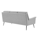 Chesapeake Fabric Sofa in Black Light Gray