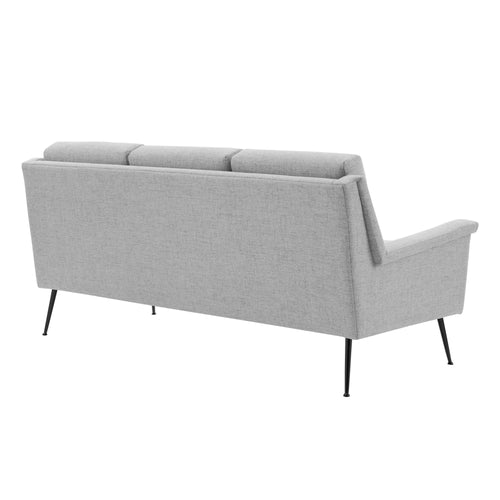 Chesapeake Fabric Sofa in Black Light Gray