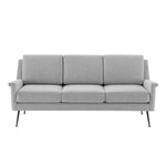 Chesapeake Fabric Sofa in Black Light Gray