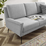Chesapeake Fabric Sofa in Black Light Gray