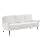 Chesapeake Fabric Sofa in Black White