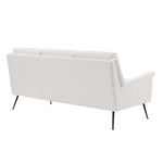 Chesapeake Fabric Sofa in Black White