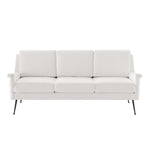Chesapeake Fabric Sofa in Black White
