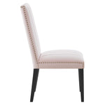 Catalyst Performance Velvet Dining Side Chairs Set of 2 in Pink