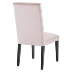 Catalyst Performance Velvet Dining Side Chairs Set of 2 in Pink