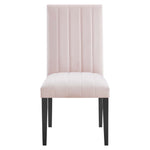 Catalyst Performance Velvet Dining Side Chairs Set of 2 in Pink