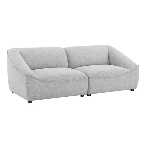 Comprise 2-Piece Loveseat in Light Gray