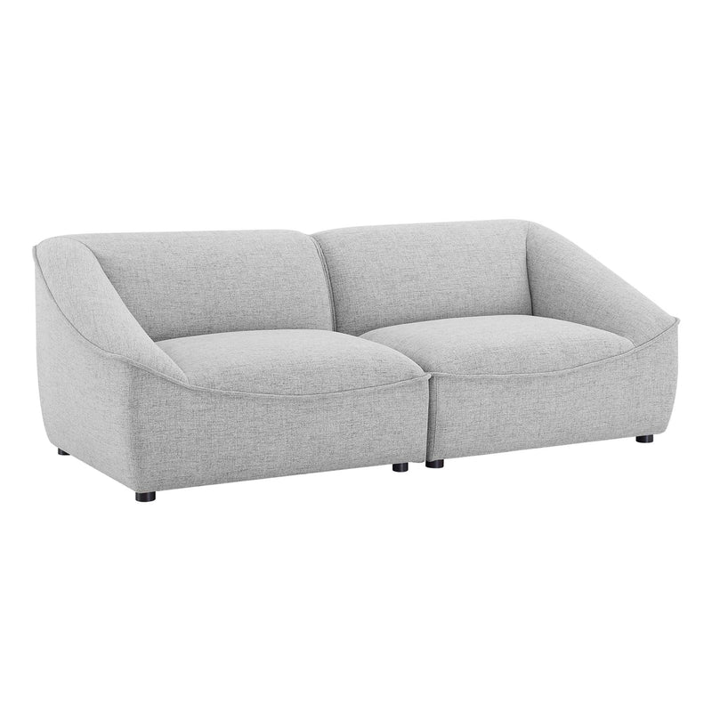 Comprise 2-Piece Loveseat in Light Gray