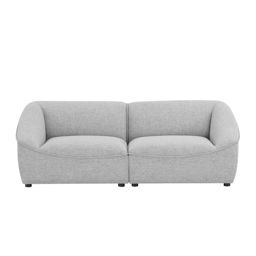 Comprise 2-Piece Loveseat in Light Gray