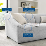 Comprise 2-Piece Loveseat in Light Gray