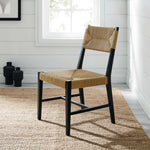 Bodie Wood Dining Chair in Black Natural