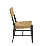 Bodie Wood Dining Chair in Black Natural