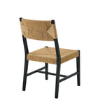 Bodie Wood Dining Chair in Black Natural