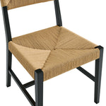 Bodie Wood Dining Chair in Black Natural