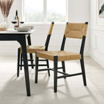 Bodie Wood Dining Chair in Black Natural