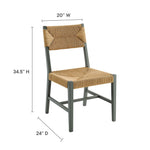 Bodie Wood Dining Chair in Light Gray Natural