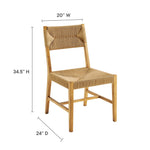 Bodie Wood Dining Chair in Natural Natural