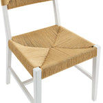 Bodie Wood Dining Chair in White Natural