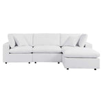 Commix 4-Piece Sunbrella® Outdoor Patio Sectional Sofa in White