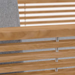 Carlsbad Teak Wood Outdoor Patio Armchair in Natural Gray
