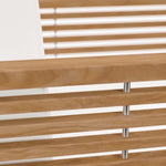 Carlsbad Teak Wood Outdoor Patio Armchair in Natural White