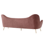 Cheshire Channel Tufted Performance Velvet Sofa in Dusty Rose