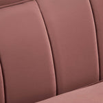 Cheshire Channel Tufted Performance Velvet Sofa in Dusty Rose