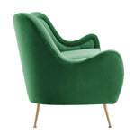 Cheshire Channel Tufted Performance Velvet Sofa in Emerald