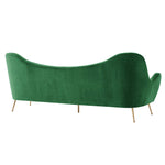 Cheshire Channel Tufted Performance Velvet Sofa in Emerald